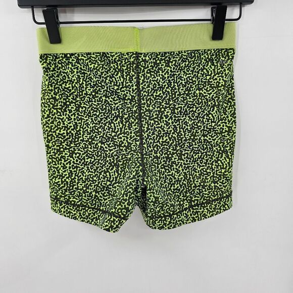 Nike pro spandex shorts medium green black speckles sports gym workout running - Picture 2 of 3